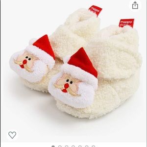 Infant Santa slippers
